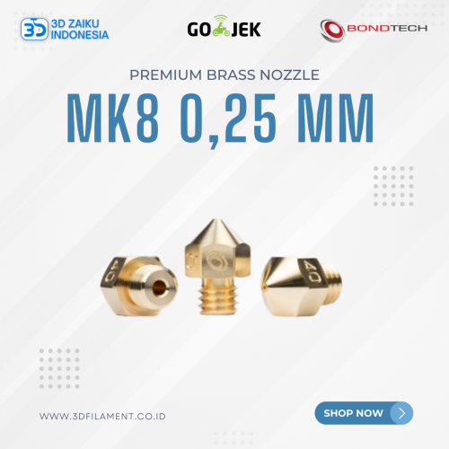 Original Bondtech MK8 Premium Brass Nozzle 0,25 mm